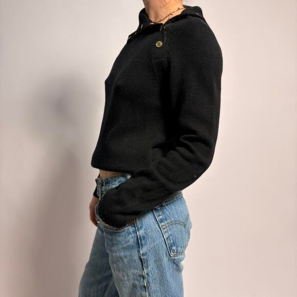 Ralph Lauren Black Turtleneck Sweater - Size Medium - Picture 2 of 7
